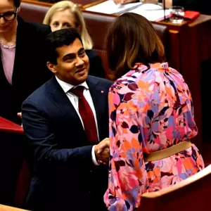 indian origin australian senator varun ghosh oath on bhagavad gita