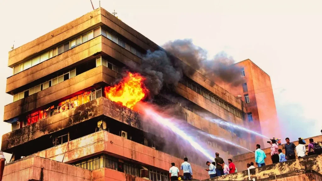 A terrible fire in Bhopal