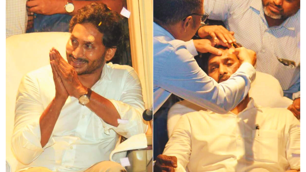 Jagan Mohan Reddy injured