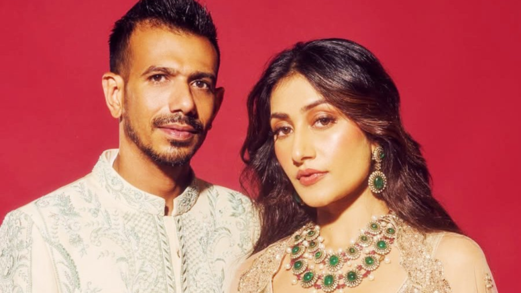 ভারতীয় ক্রিকেটের লেগ স্পিনার যুজবেন্দ্র চহাল ও স্ত্রী ধনশ্রী বর্মা