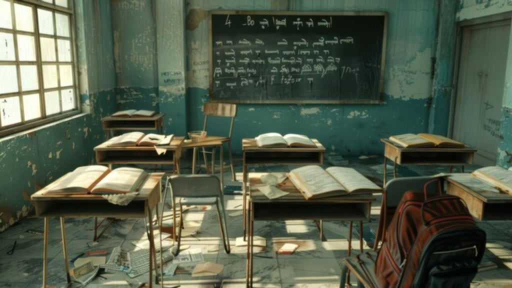 empty classrooms