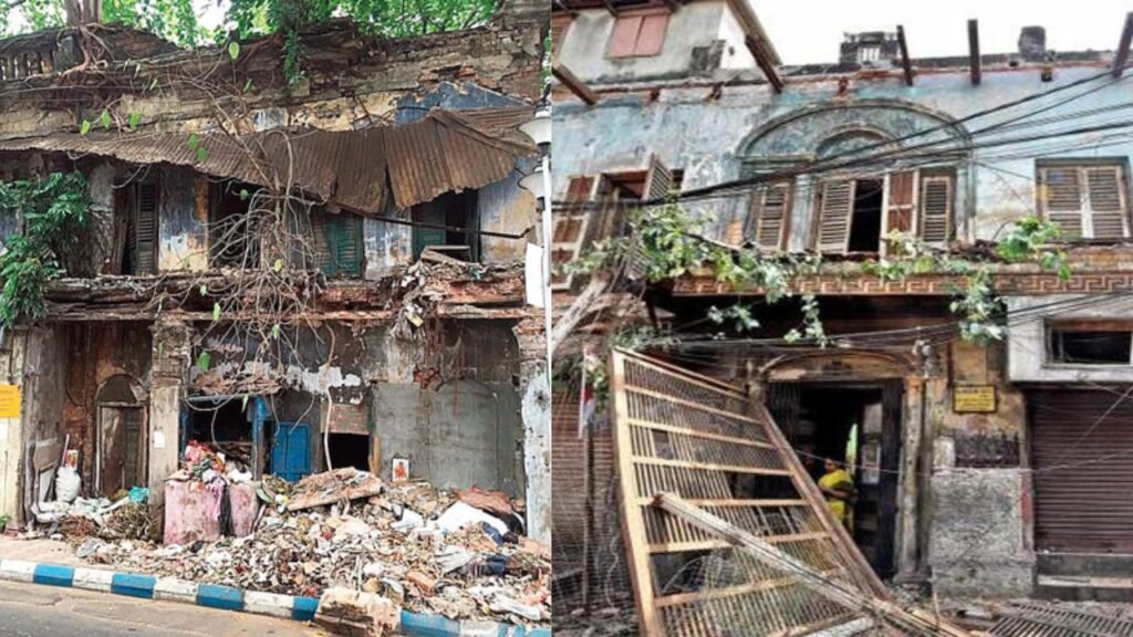 ভেঙে পড়ল পুরনো বাড়ি