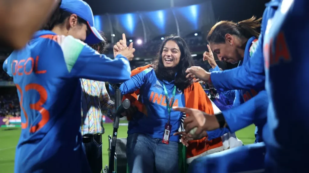 women's world cup win celebration pratik rawal