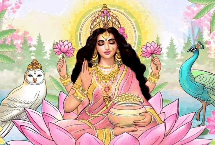 lotus and lakshmi